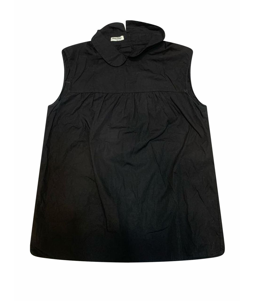 MIU MIU Черная хлопковая блузы, фото 1