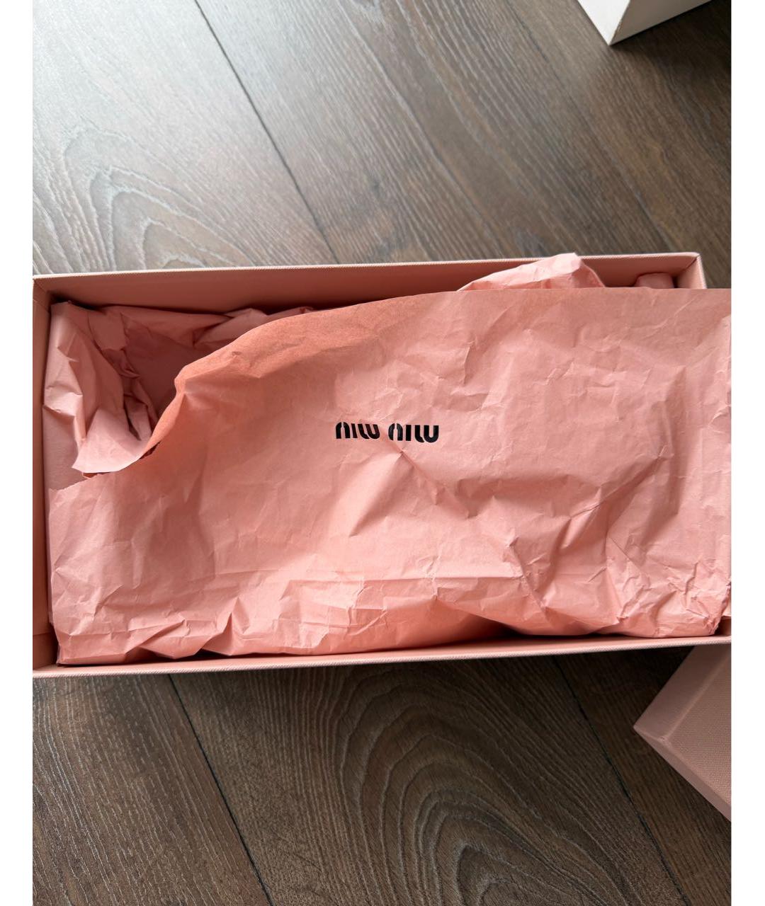 MIU MIU Коричневые замшевые лоферы, фото 5