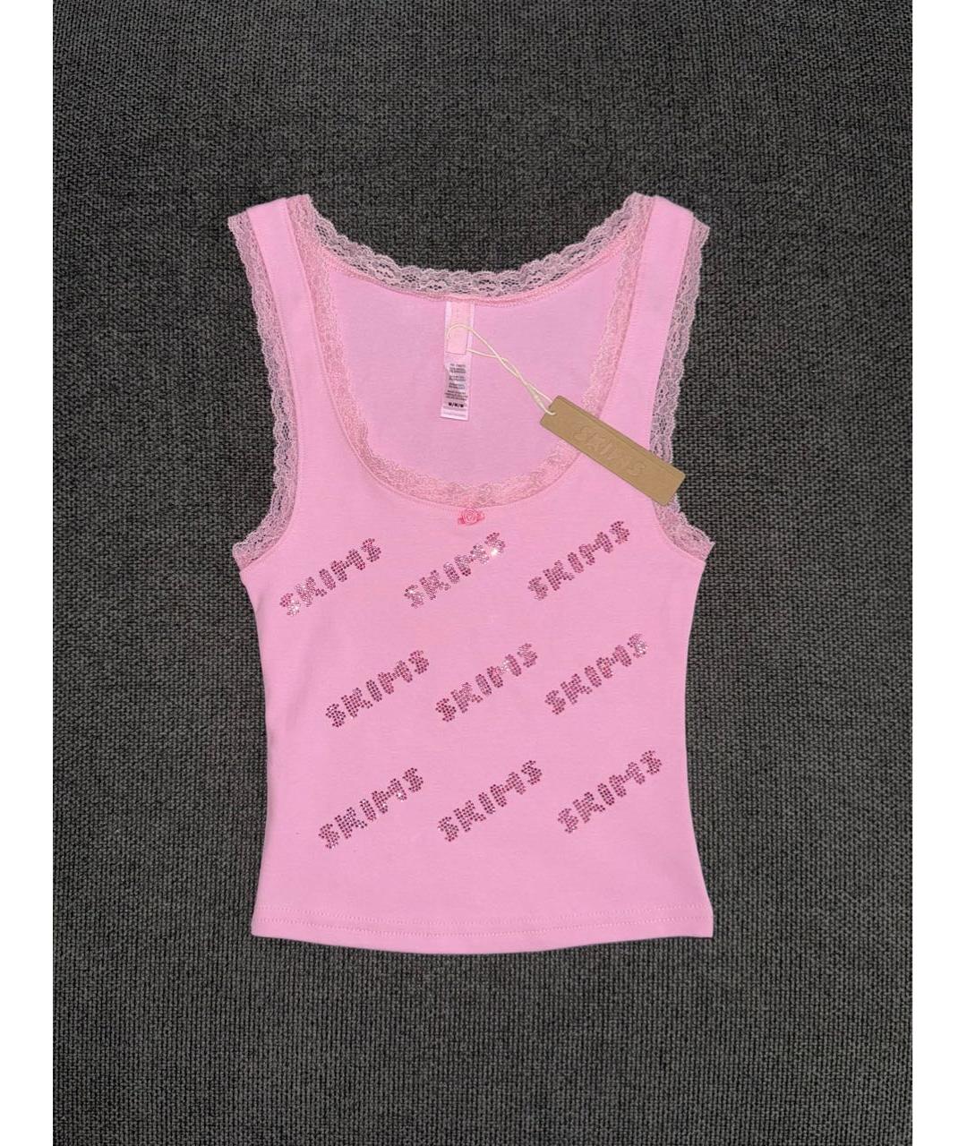 SKIMS Черная майка, фото 5