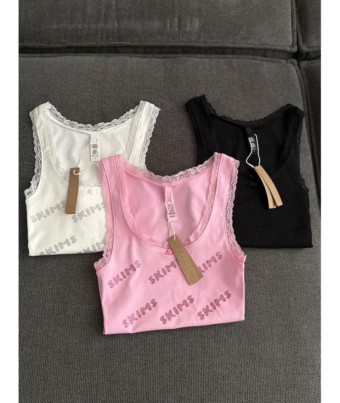 SKIMS Черная майка, фото 6