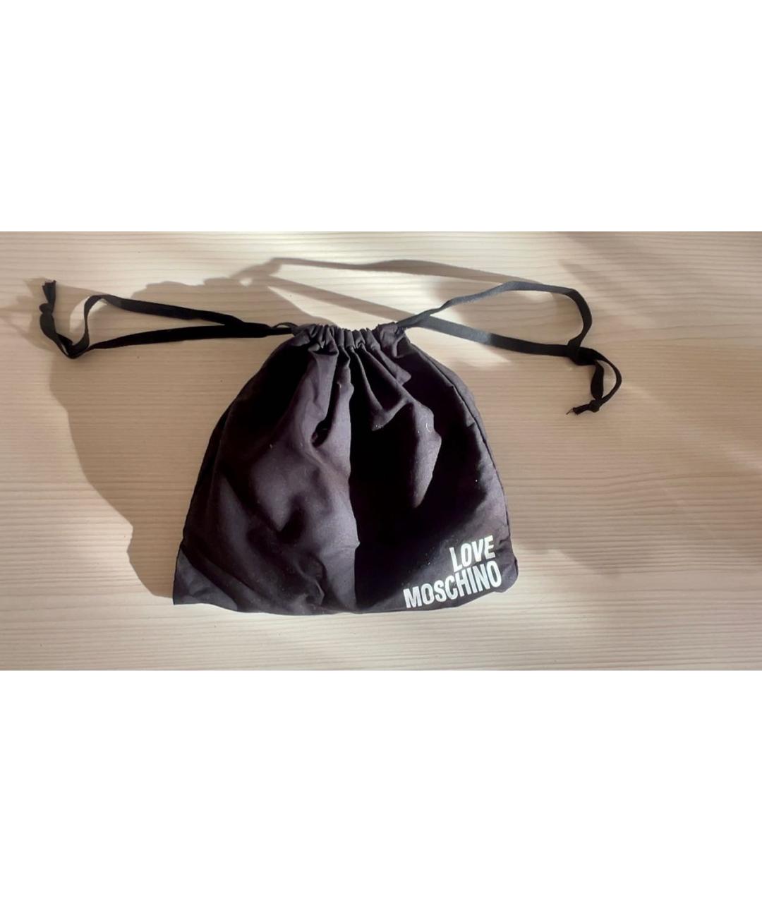 LOVE MOSCHINO Коричневый кожаный ремень, фото 7