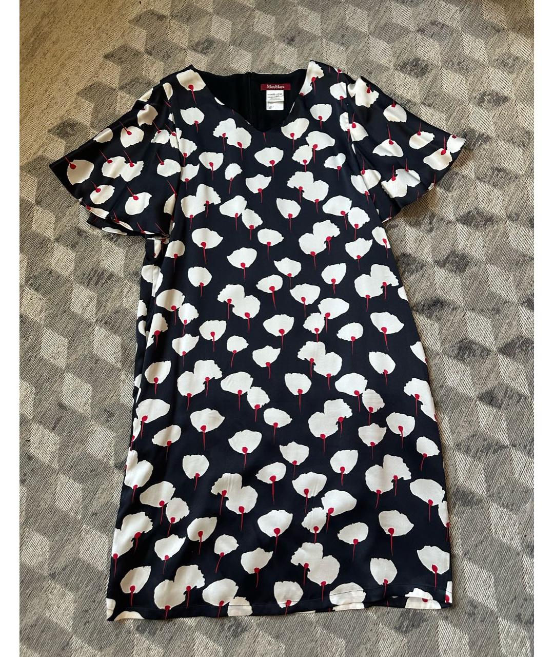 'S MAX MARA Шелковое коктейльное платье, фото 9