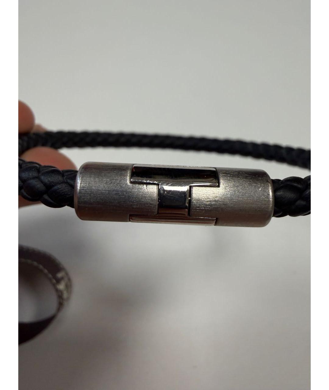 HERMES Черный браслет, фото 6