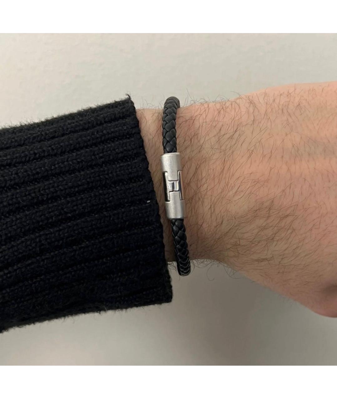 HERMES Черный браслет, фото 5