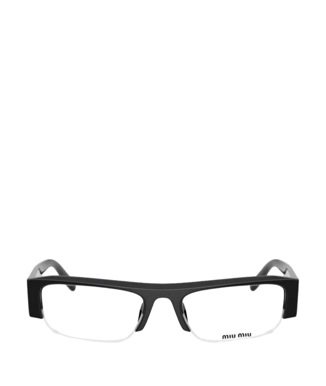 MIU MIU Черные пластиковые солнцезащитные очки, фото 1