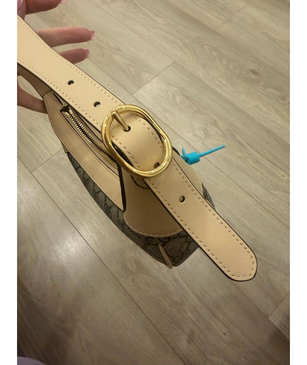 GUCCI Бежевая сумка с короткими ручками, фото 4