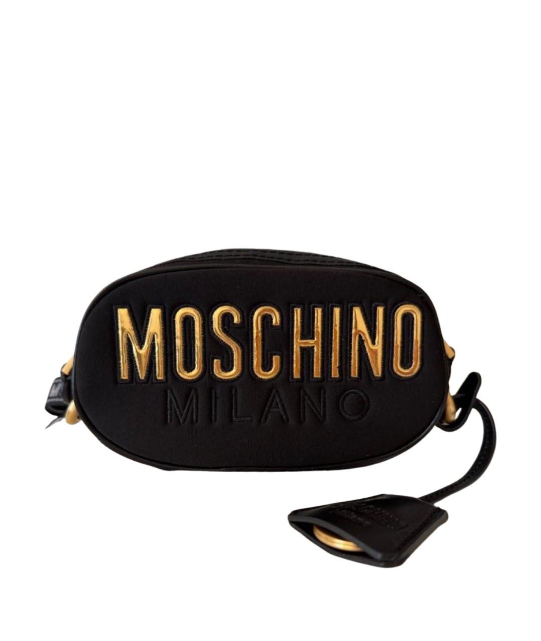 MOSCHINO Черная поясная сумка, фото 1