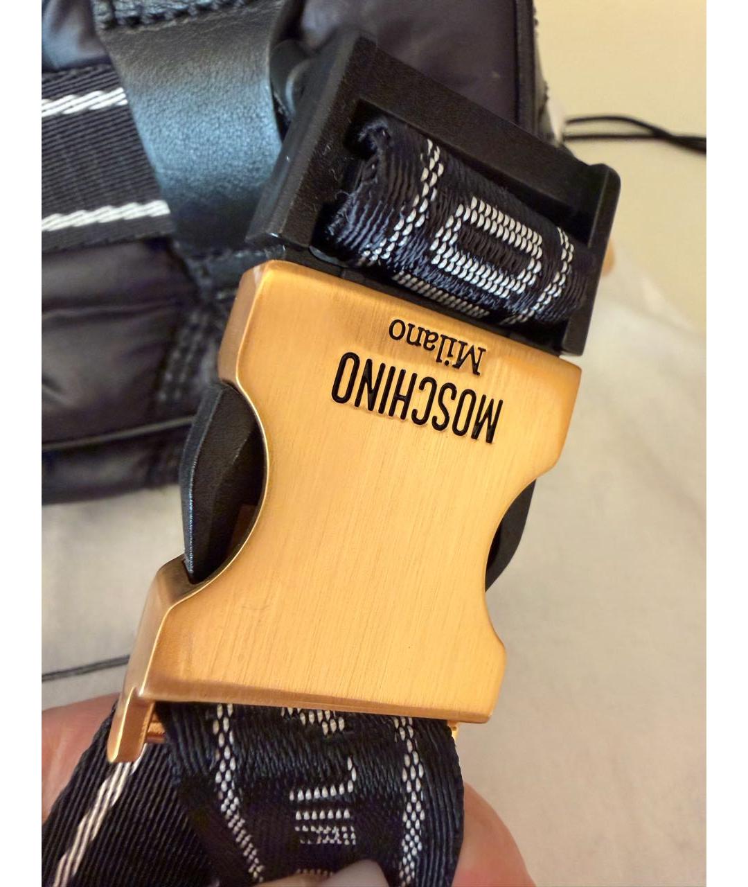 MOSCHINO Черная поясная сумка, фото 5