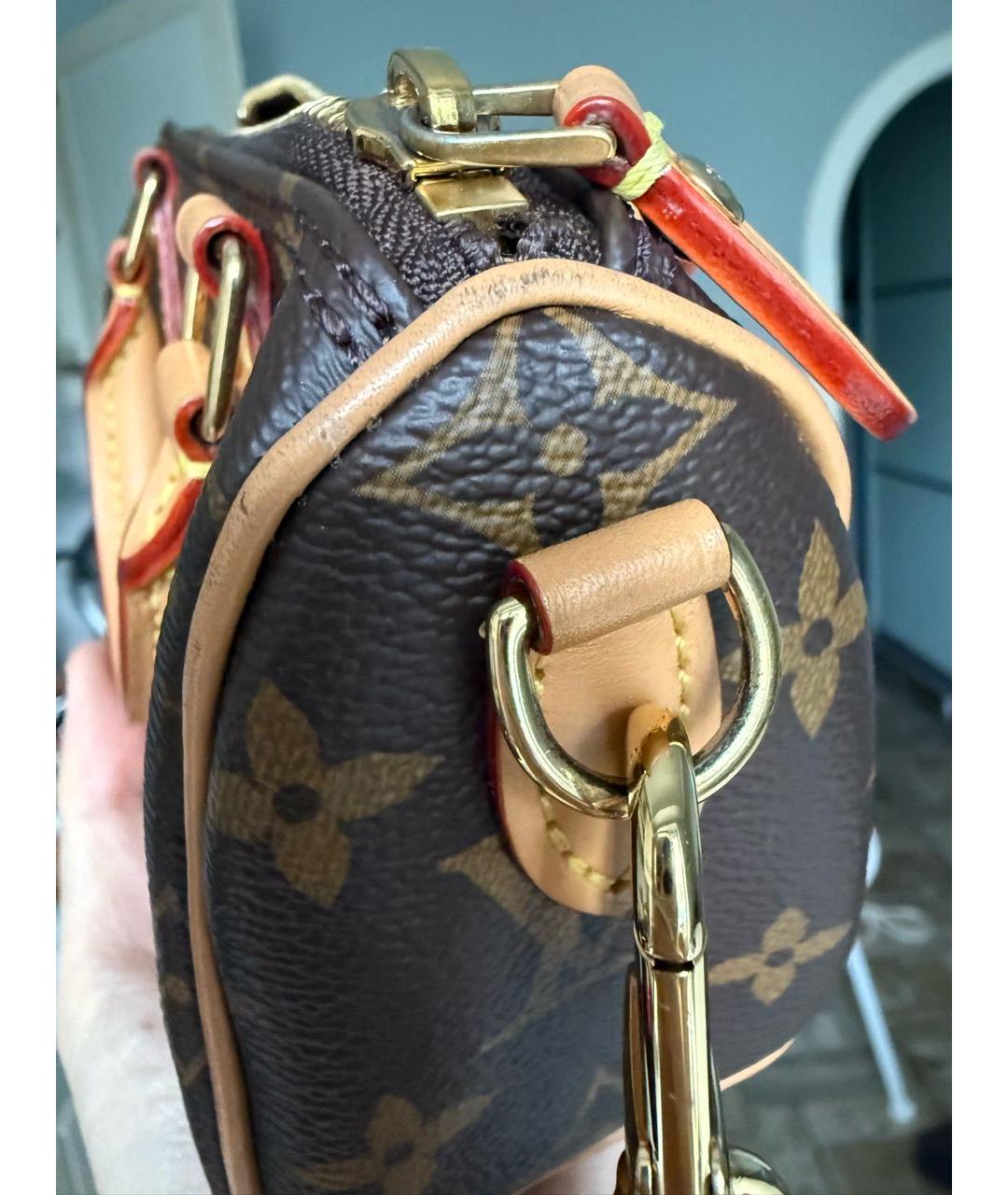 LOUIS VUITTON Коричневая сумка с короткими ручками, фото 6