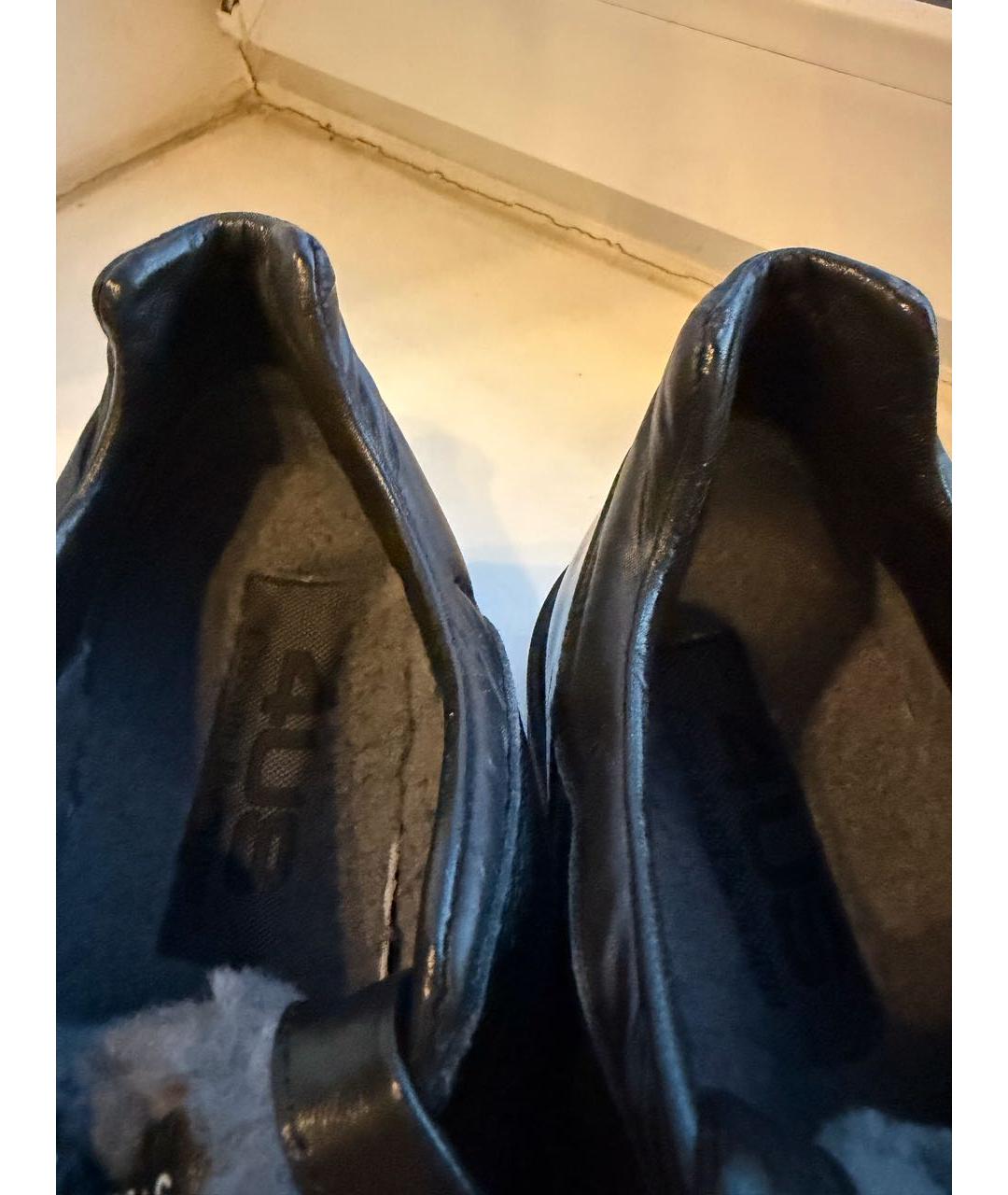 CESARE PACIOTTI Черные кожаные высокие кроссовки / кеды, фото 7