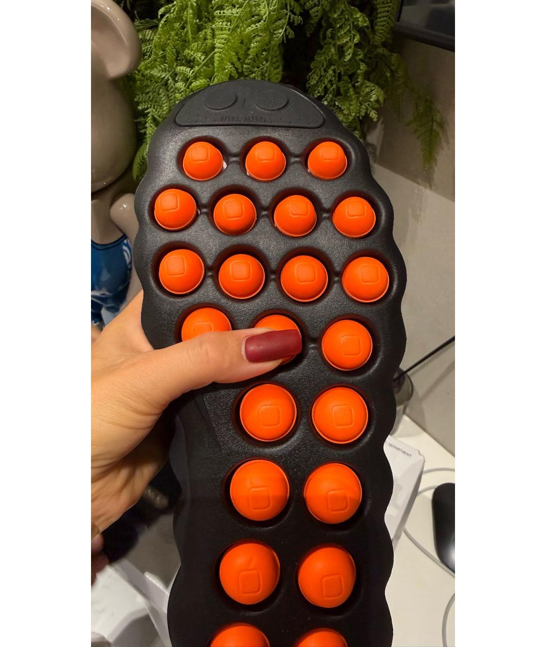 NIKE Черные синтетические низкие кроссовки / кеды, фото 2