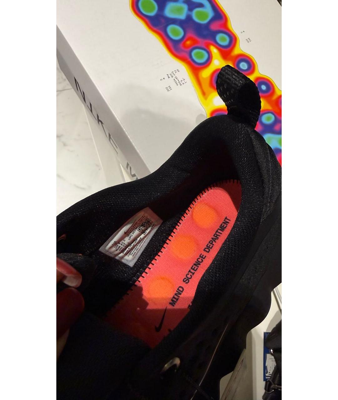 NIKE Черные синтетические низкие кроссовки / кеды, фото 8