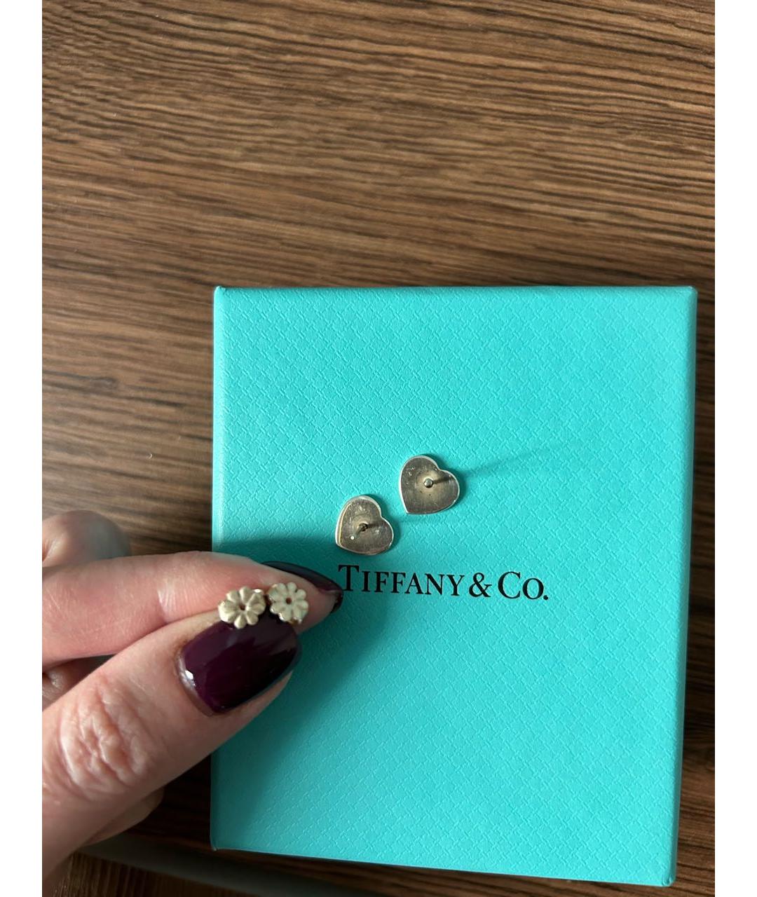 TIFFANY&CO Серебряные серебряные серьги, фото 6