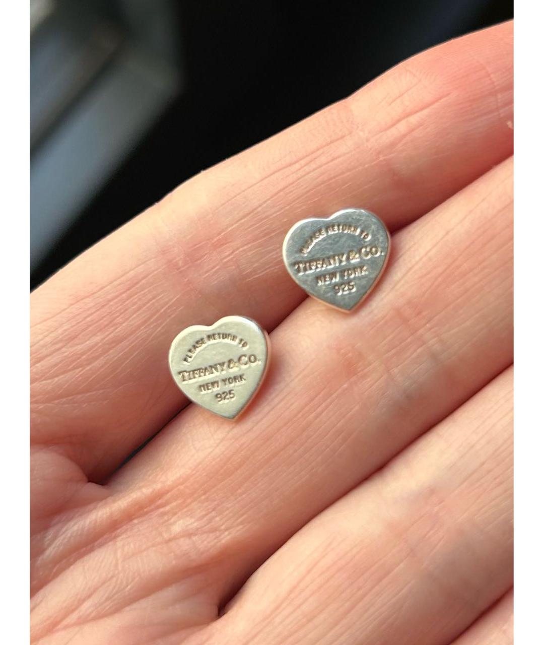 TIFFANY&CO Серебряные серебряные серьги, фото 2