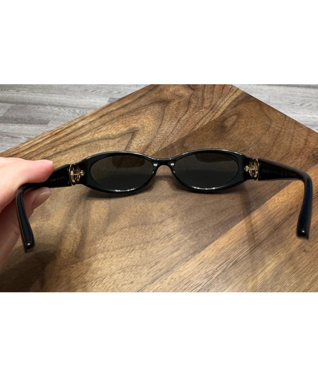 GUCCI Черные пластиковые солнцезащитные очки, фото 6