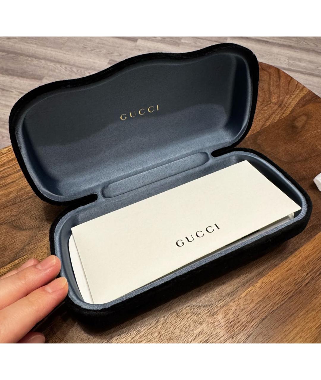 GUCCI Черные пластиковые солнцезащитные очки, фото 5