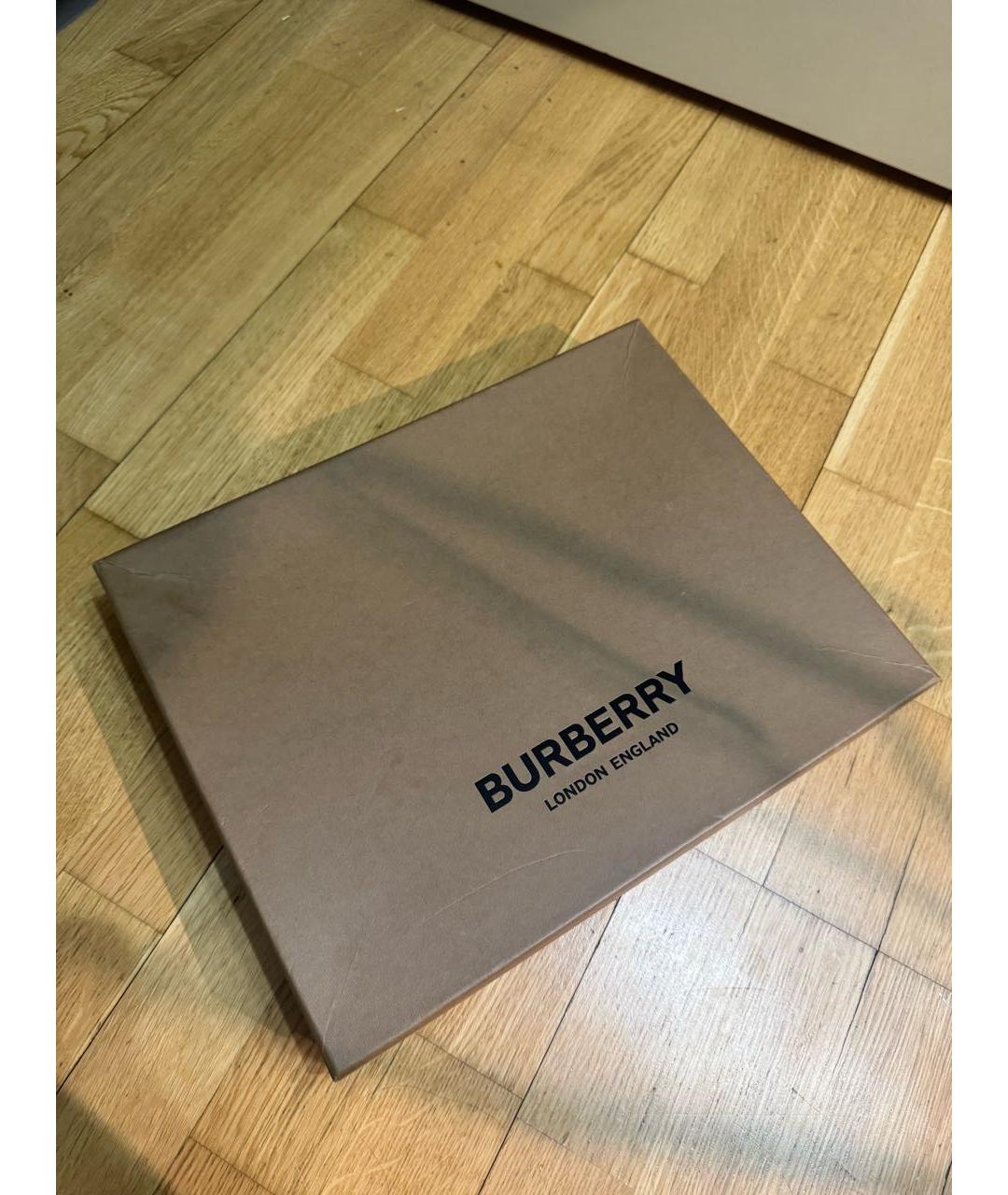 BURBERRY Бежевый шерстяной шарф, фото 4
