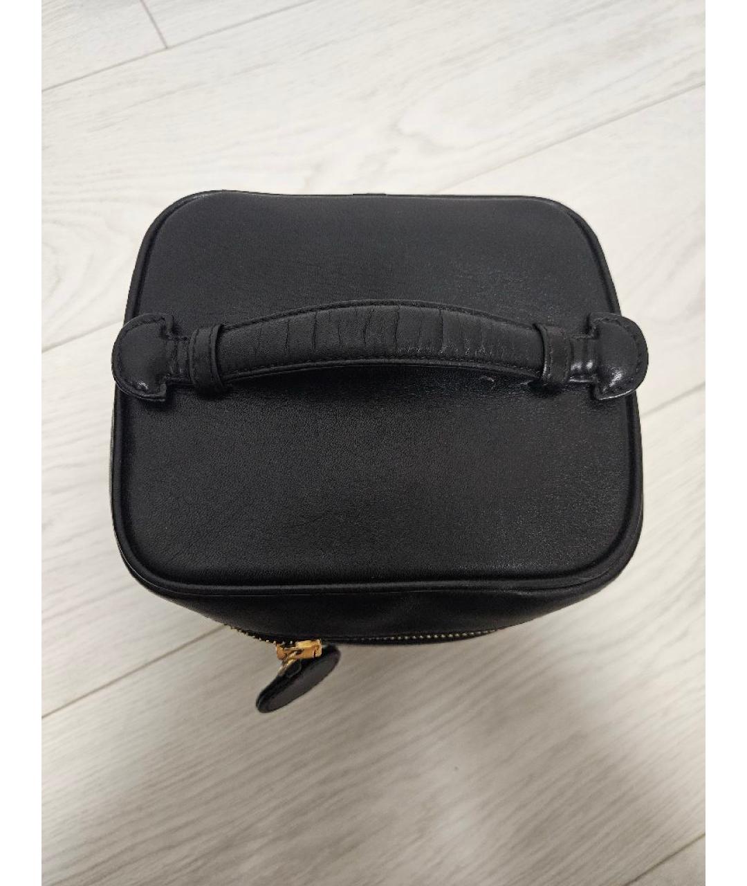 CHANEL Черная кожаная сумка с короткими ручками, фото 9