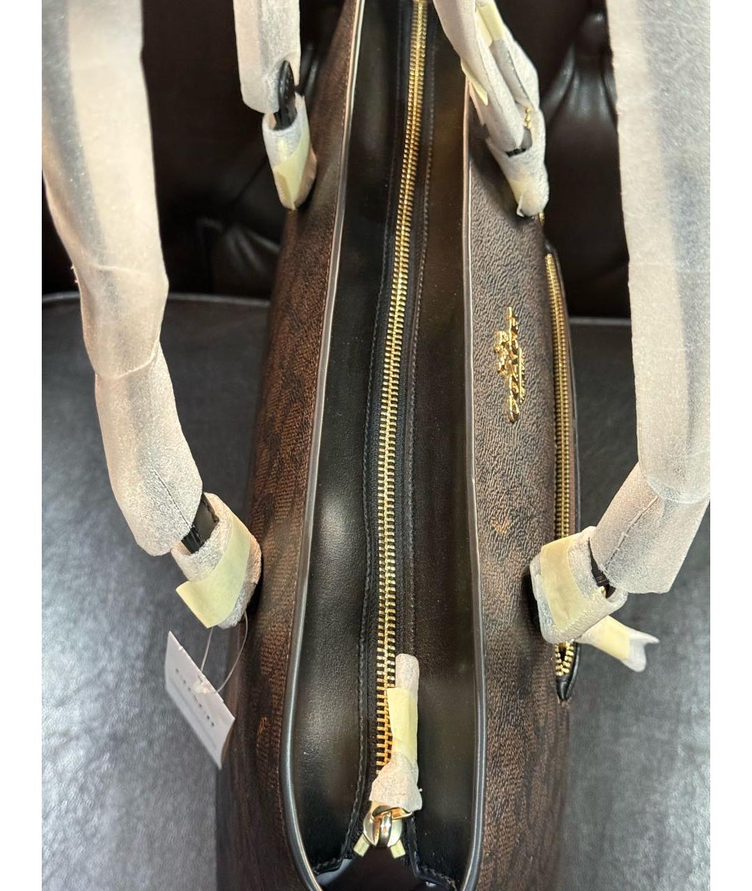 COACH Коричневая сумка тоут, фото 6