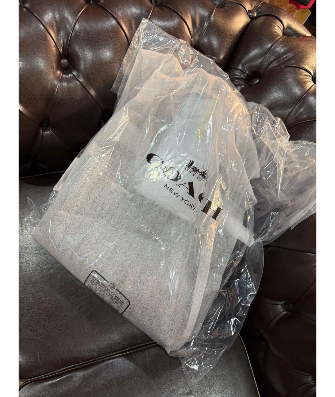 COACH Коричневая сумка тоут, фото 7