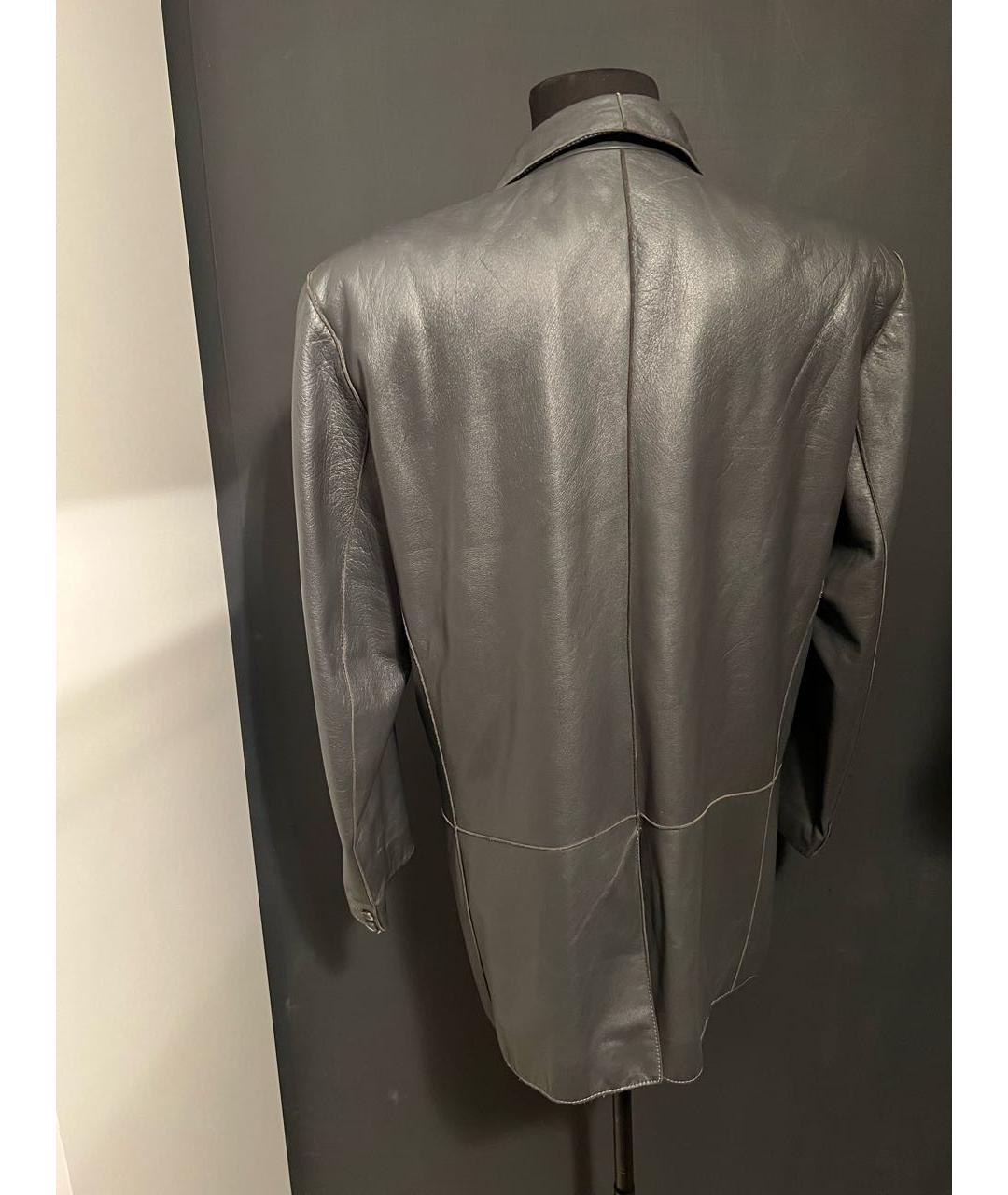 ICEBERG Серый кожаный пиджак, фото 2