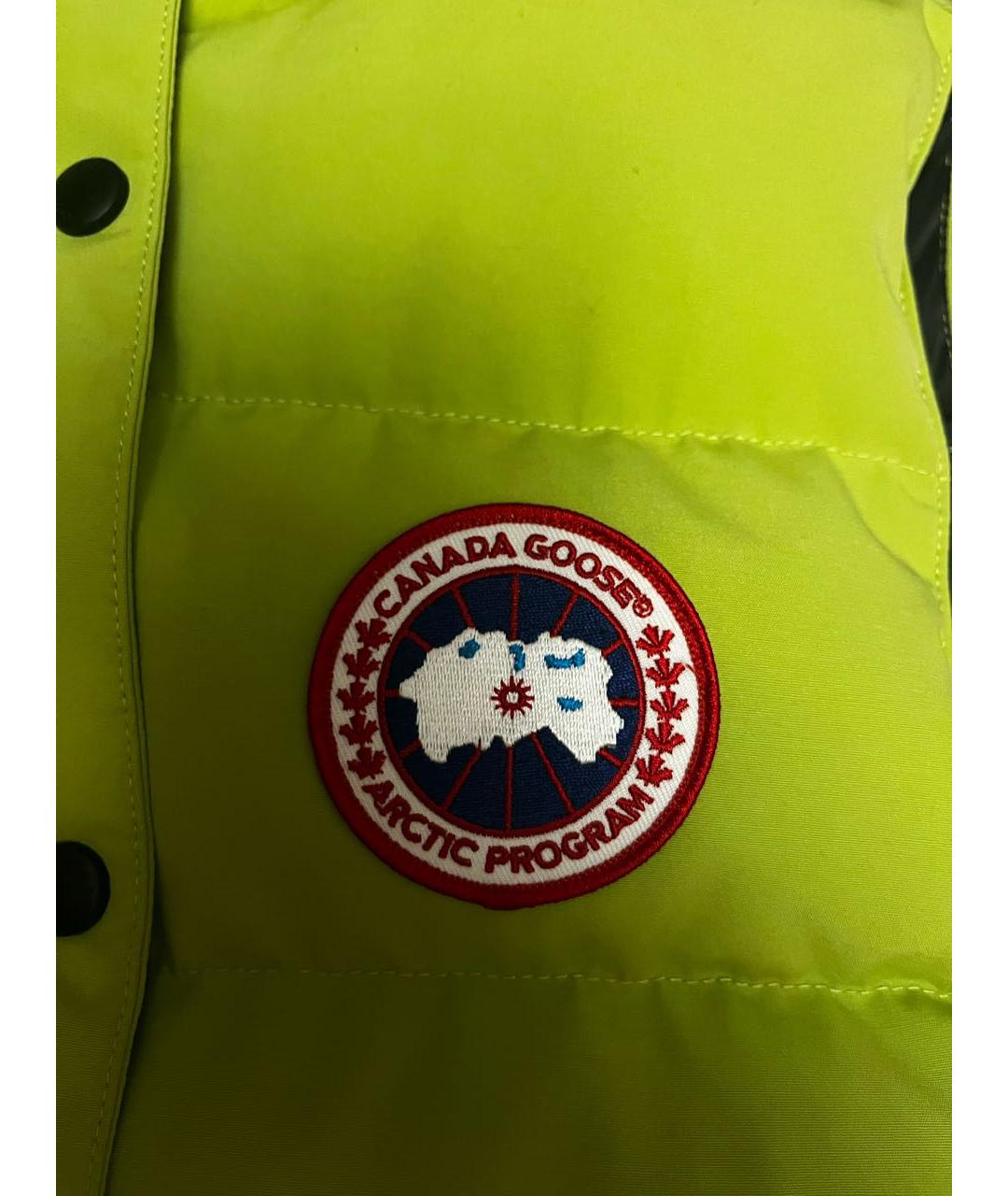 CANADA GOOSE Салатовый полиэстеровый жилет, фото 4
