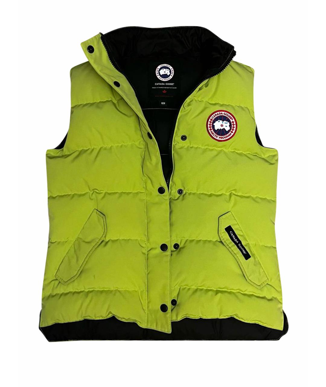 CANADA GOOSE Салатовый полиэстеровый жилет, фото 1
