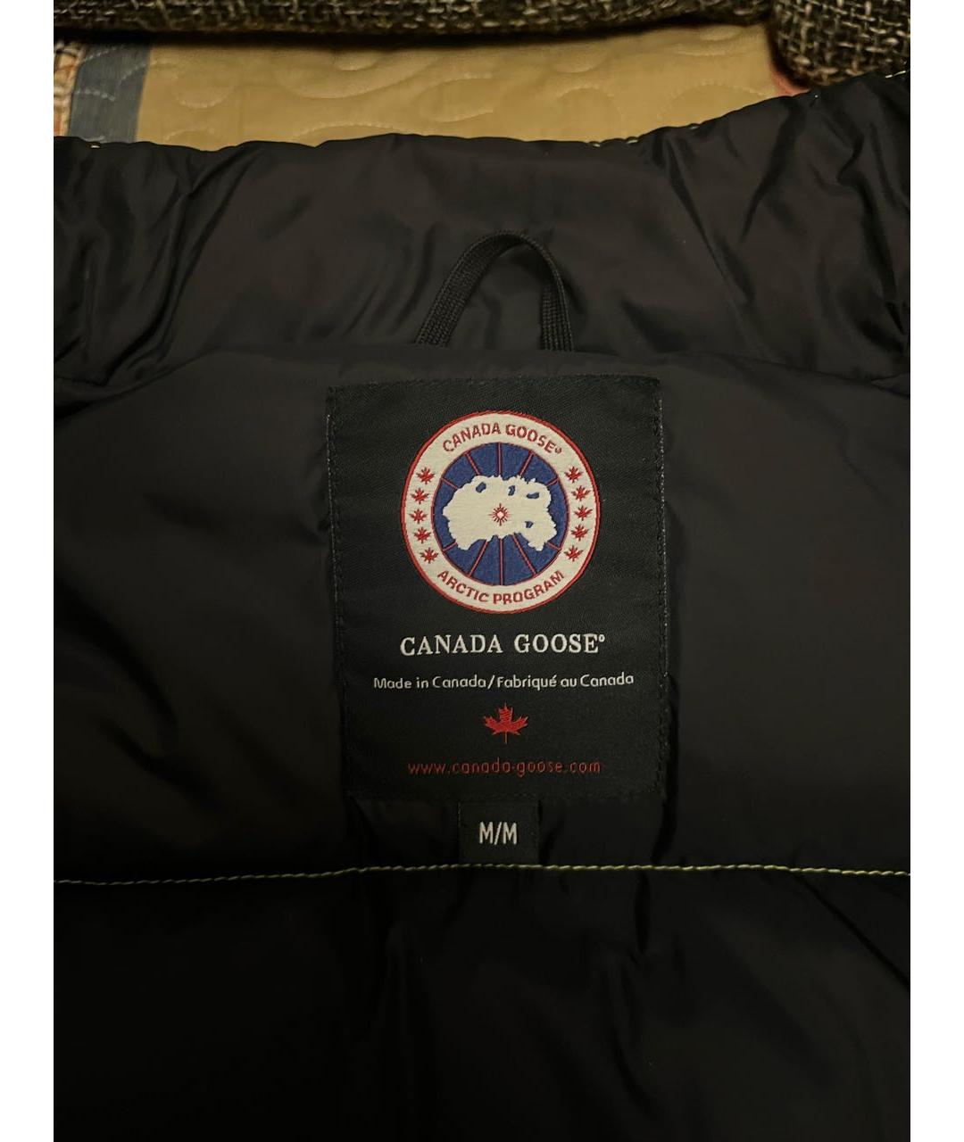 CANADA GOOSE Салатовый полиэстеровый жилет, фото 3