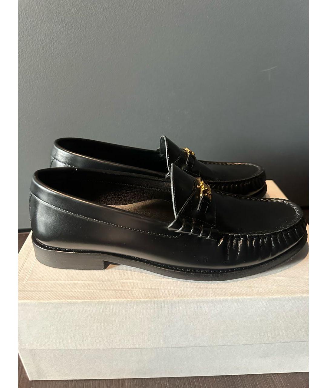 CELINE Черные лоферы из лакированной кожи, фото 6