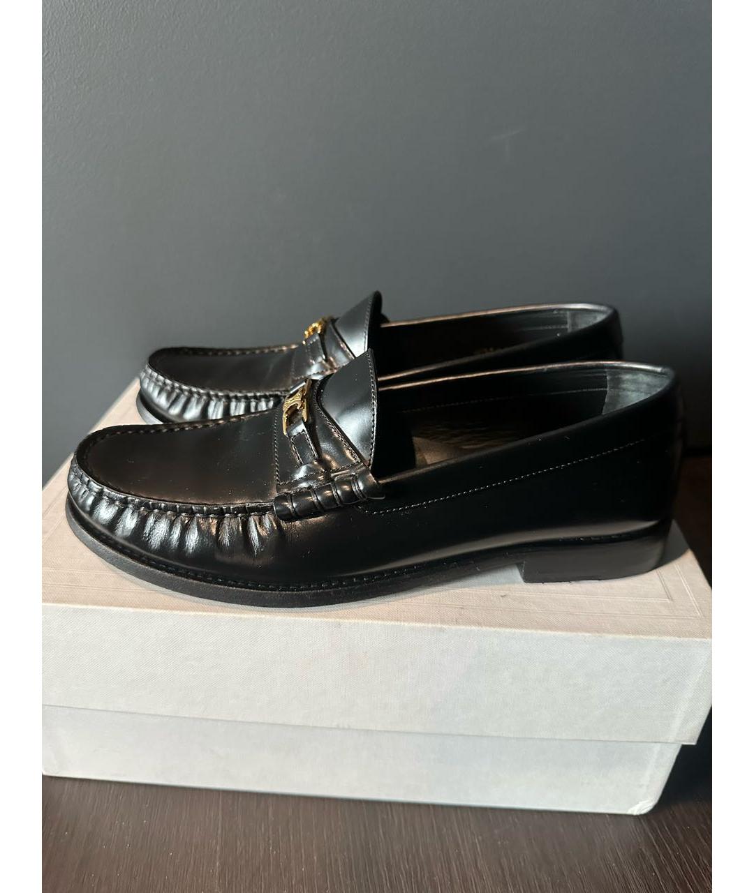 CELINE Черные лоферы из лакированной кожи, фото 7