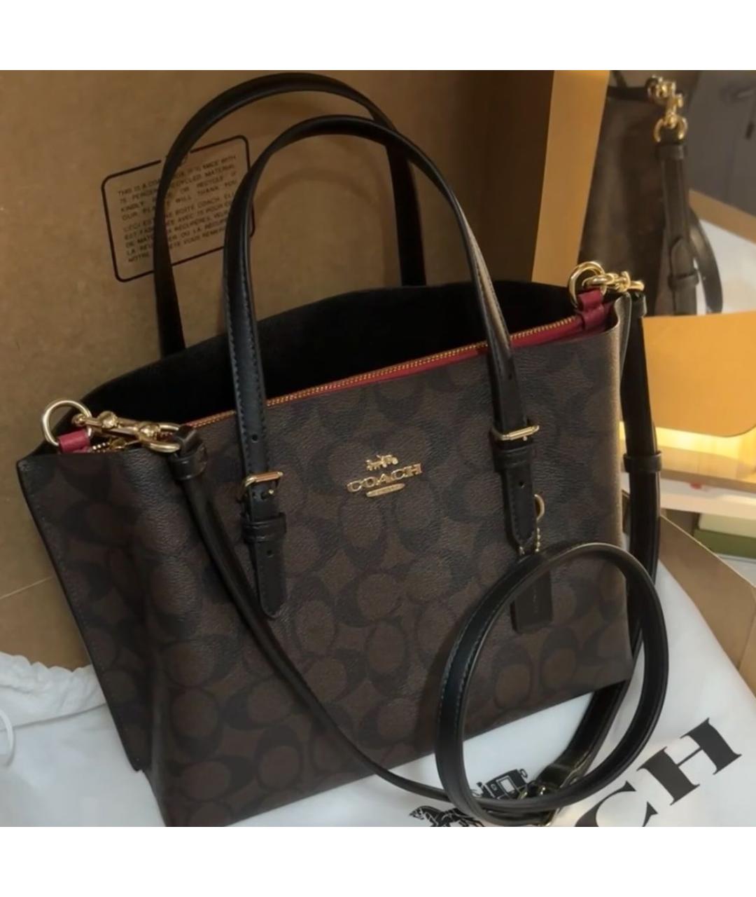 COACH Черная сумка тоут, фото 4