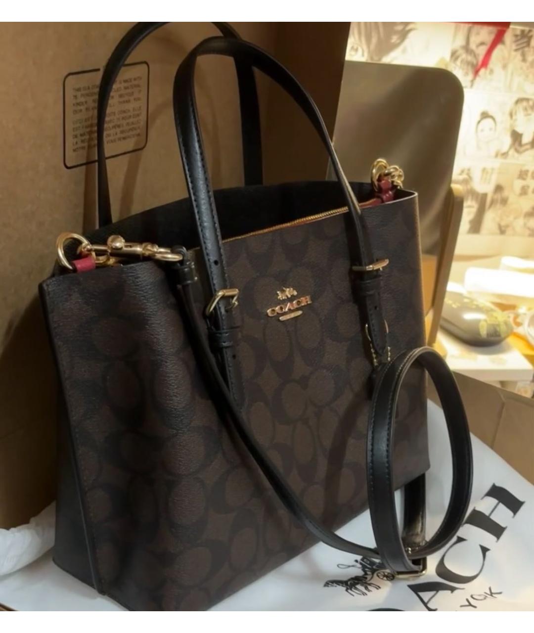 COACH Черная сумка тоут, фото 2