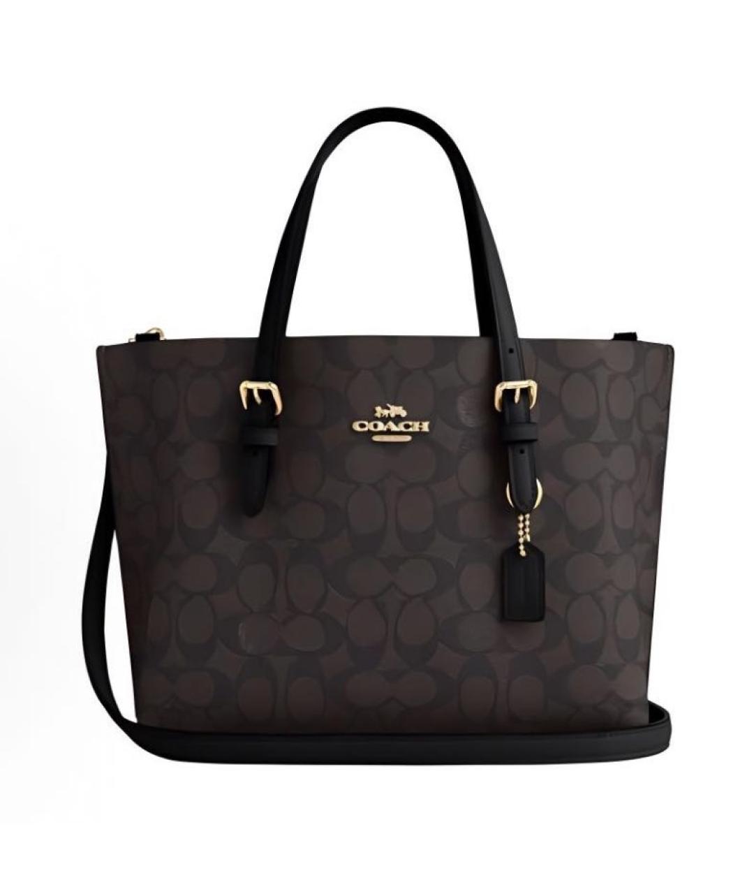 COACH Черная сумка тоут, фото 5