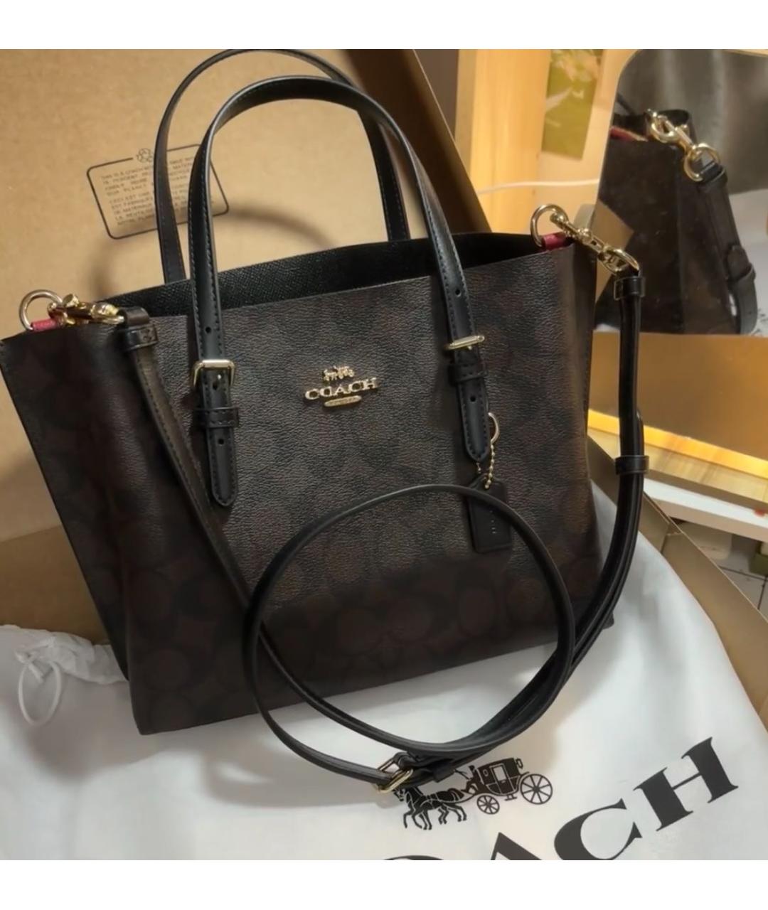 COACH Черная сумка тоут, фото 3