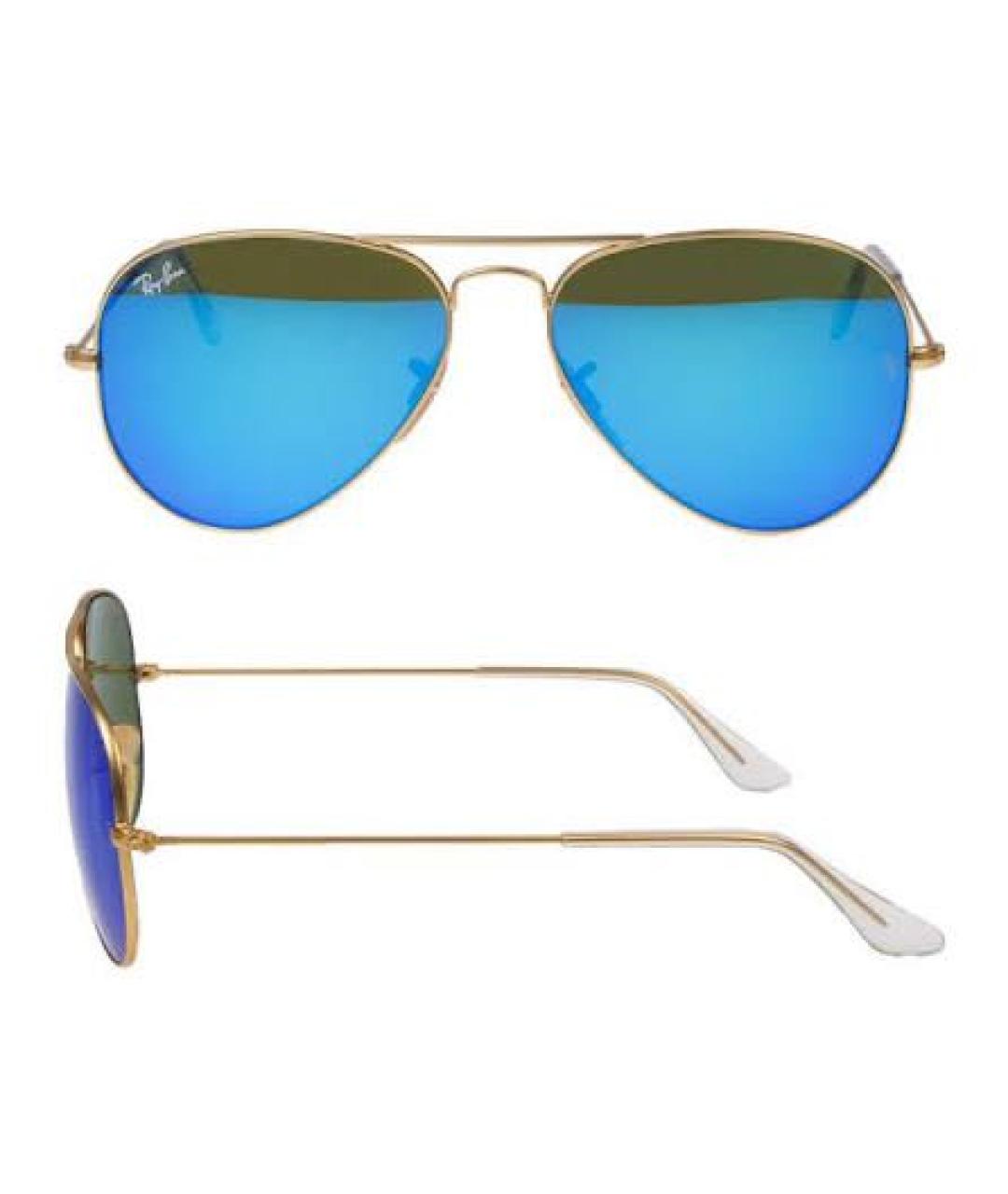 RAY BAN Синие металлические солнцезащитные очки, фото 2