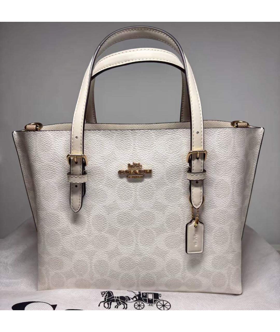 COACH Белая сумка тоут, фото 3
