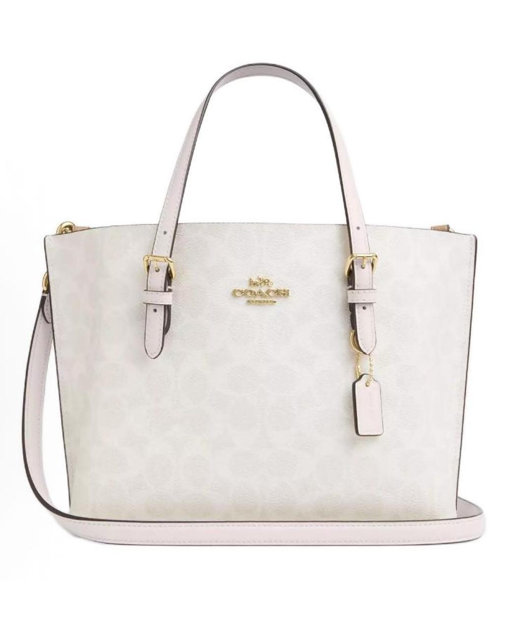 COACH Белая сумка тоут, фото 5