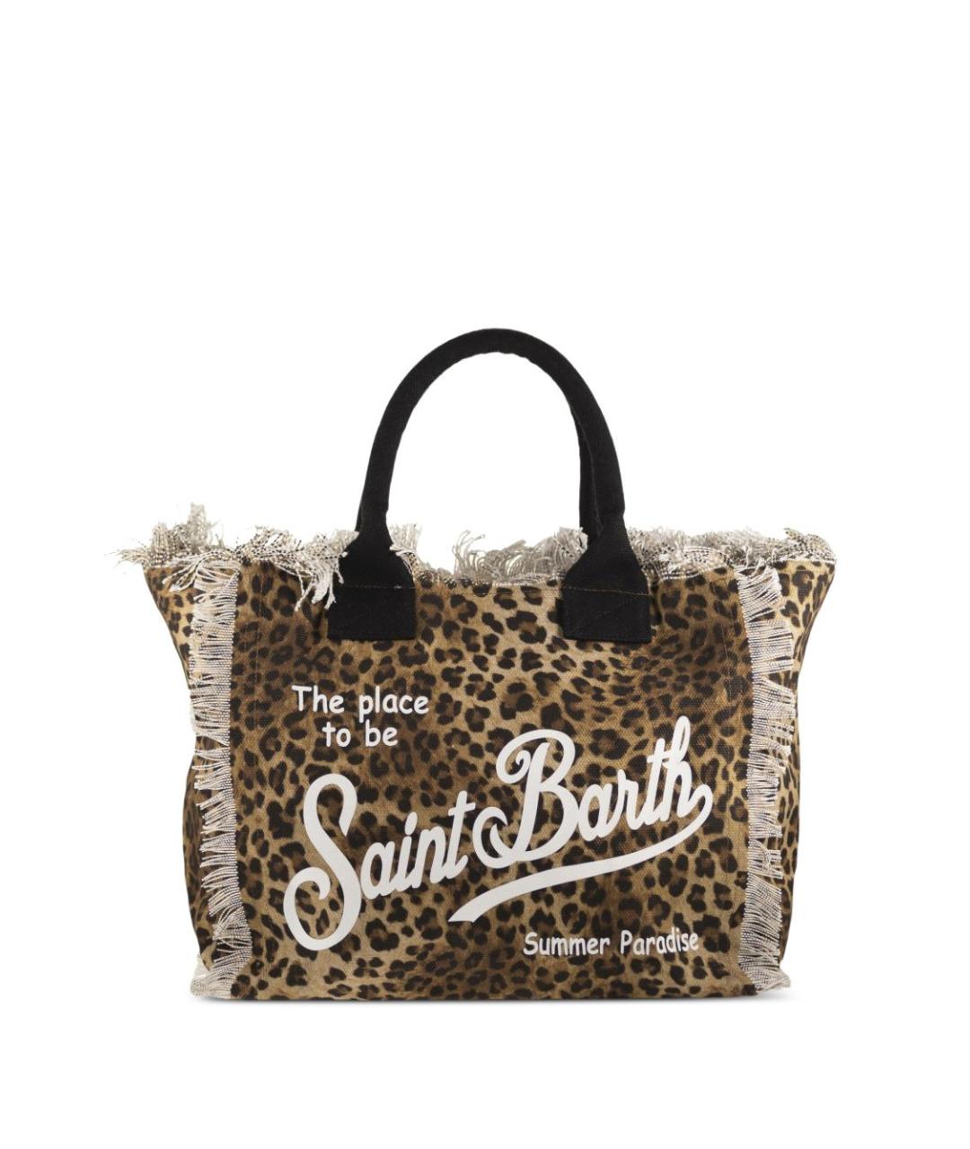 MC2 SAINT BARTH Черная хлопковая сумка тоут, фото 1