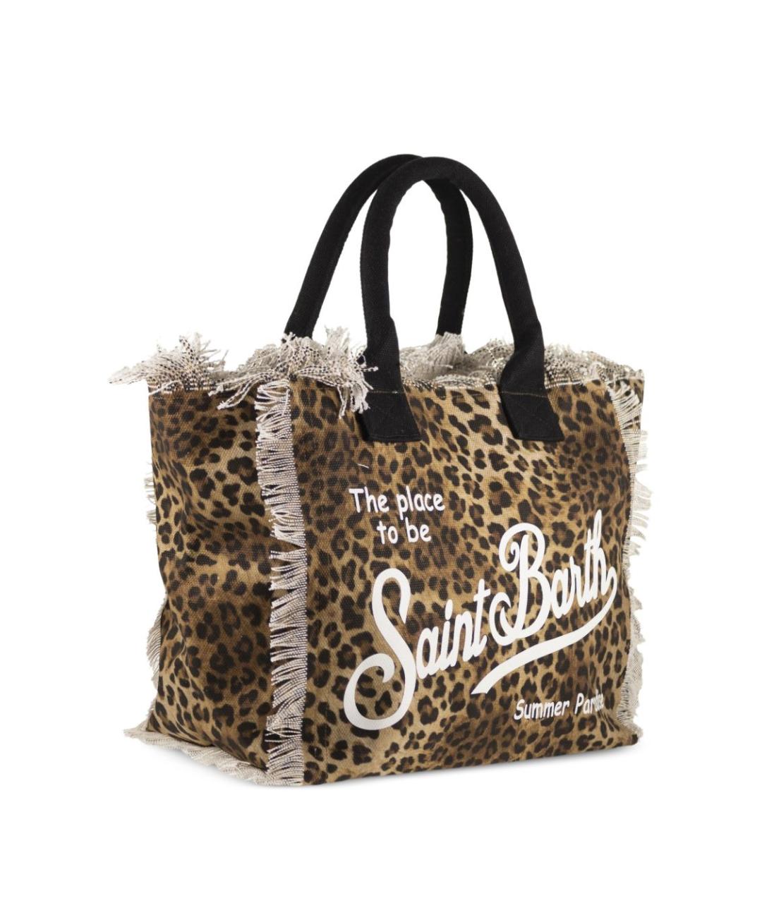 MC2 SAINT BARTH Черная хлопковая сумка тоут, фото 2