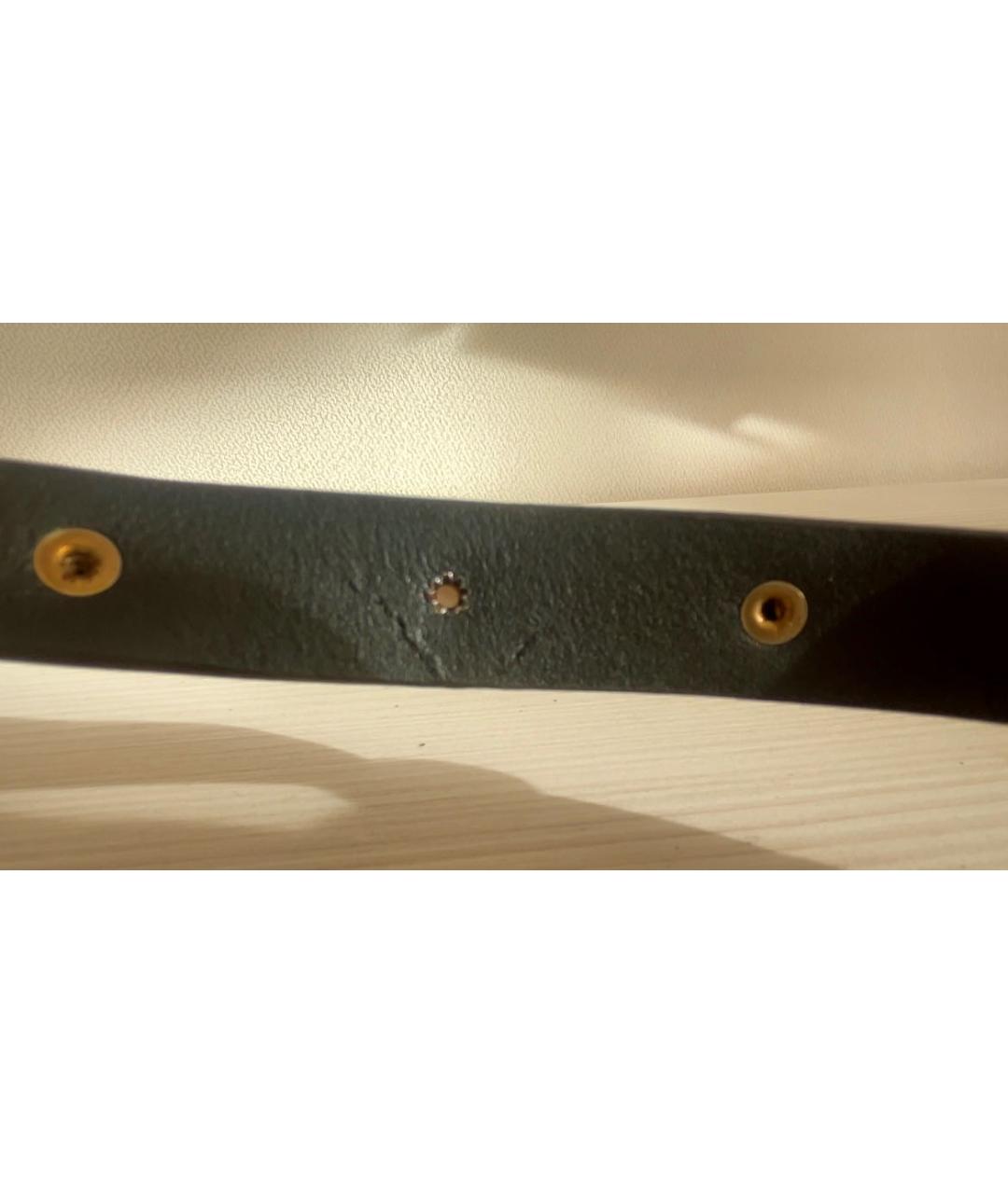 LOVE MOSCHINO Черный кожаный ремень, фото 5