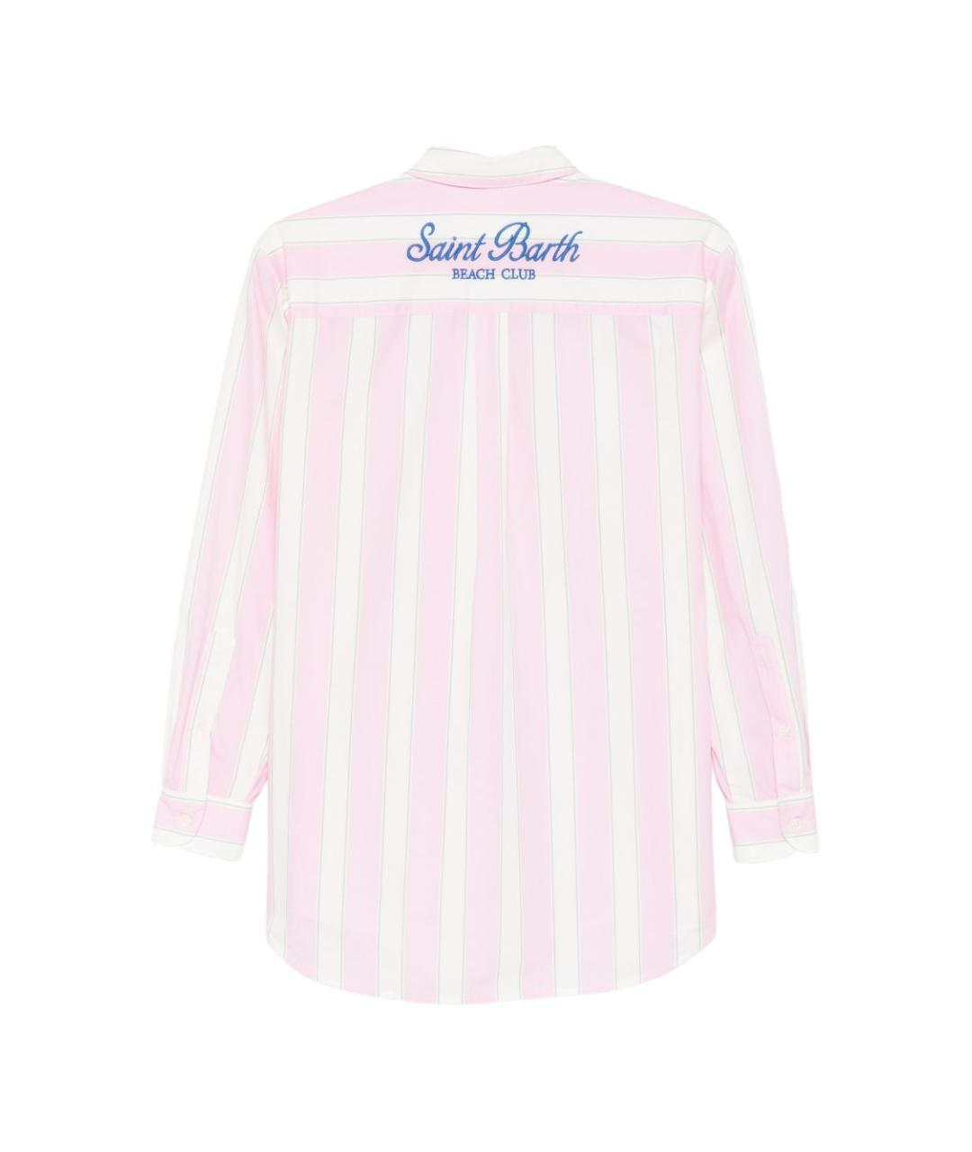 MC2 SAINT BARTH Розовая хлопковая рубашка, фото 3