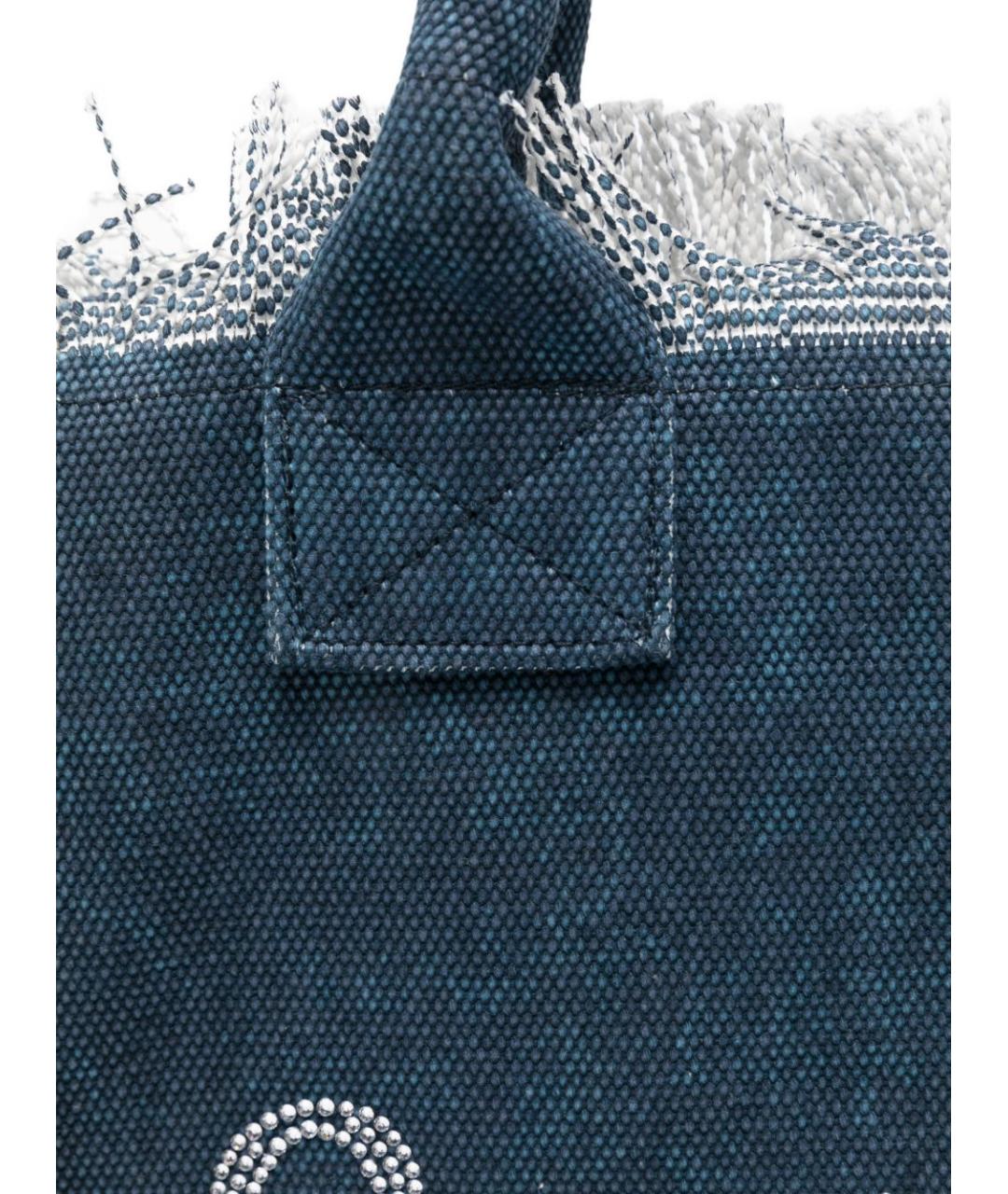 MC2 SAINT BARTH Синяя хлопковая сумка тоут, фото 2