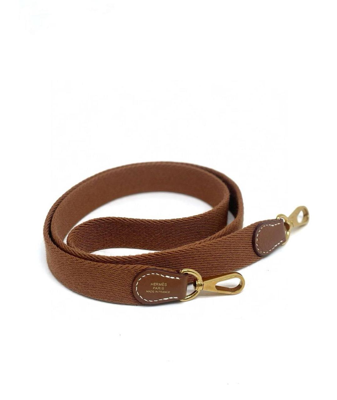 HERMES Коричневая кожаная сумка через плечо, фото 5