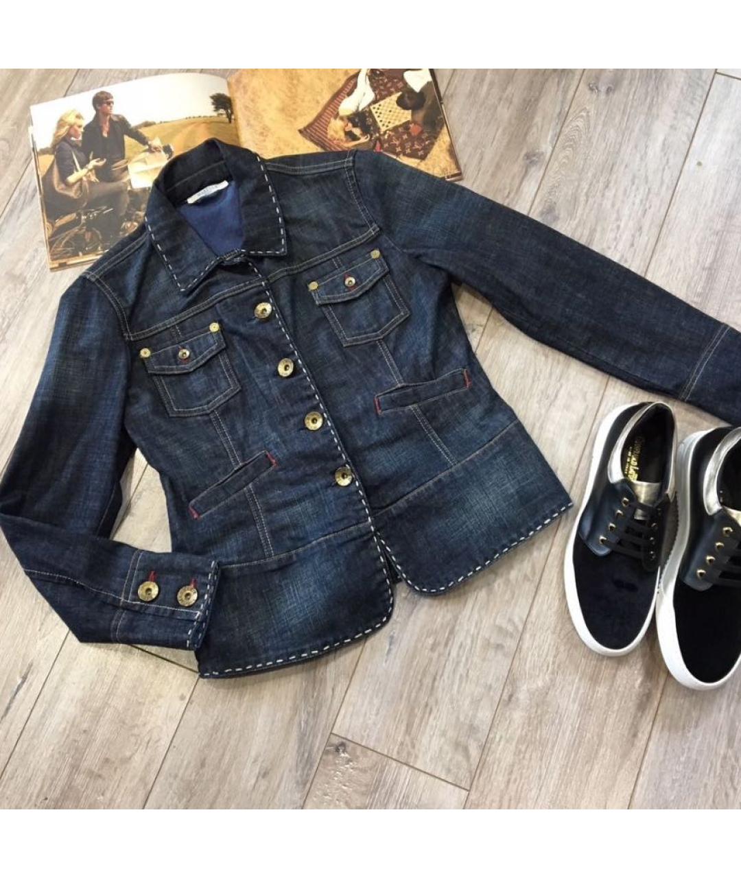 MARELLA Синяя деним куртка, фото 3