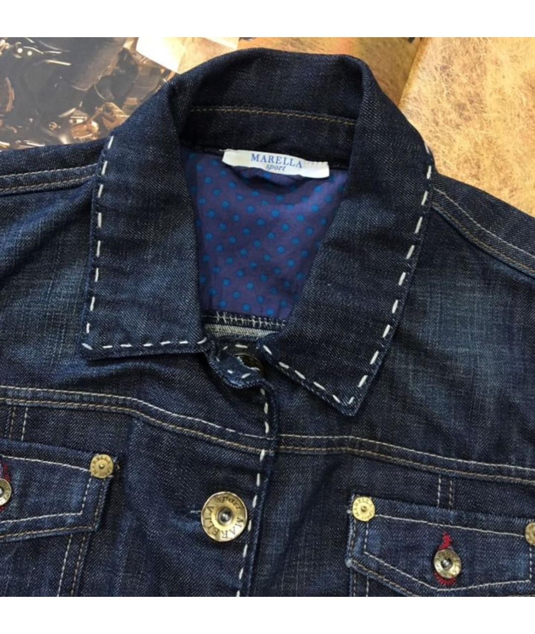 MARELLA Синяя деним куртка, фото 4