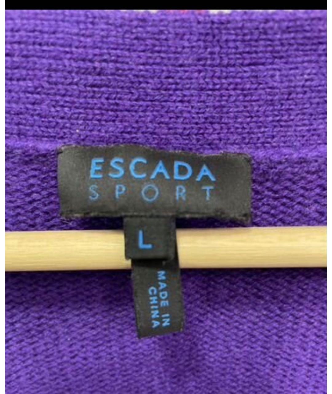 ESCADA Фиолетовый кашемировый кардиган, фото 3