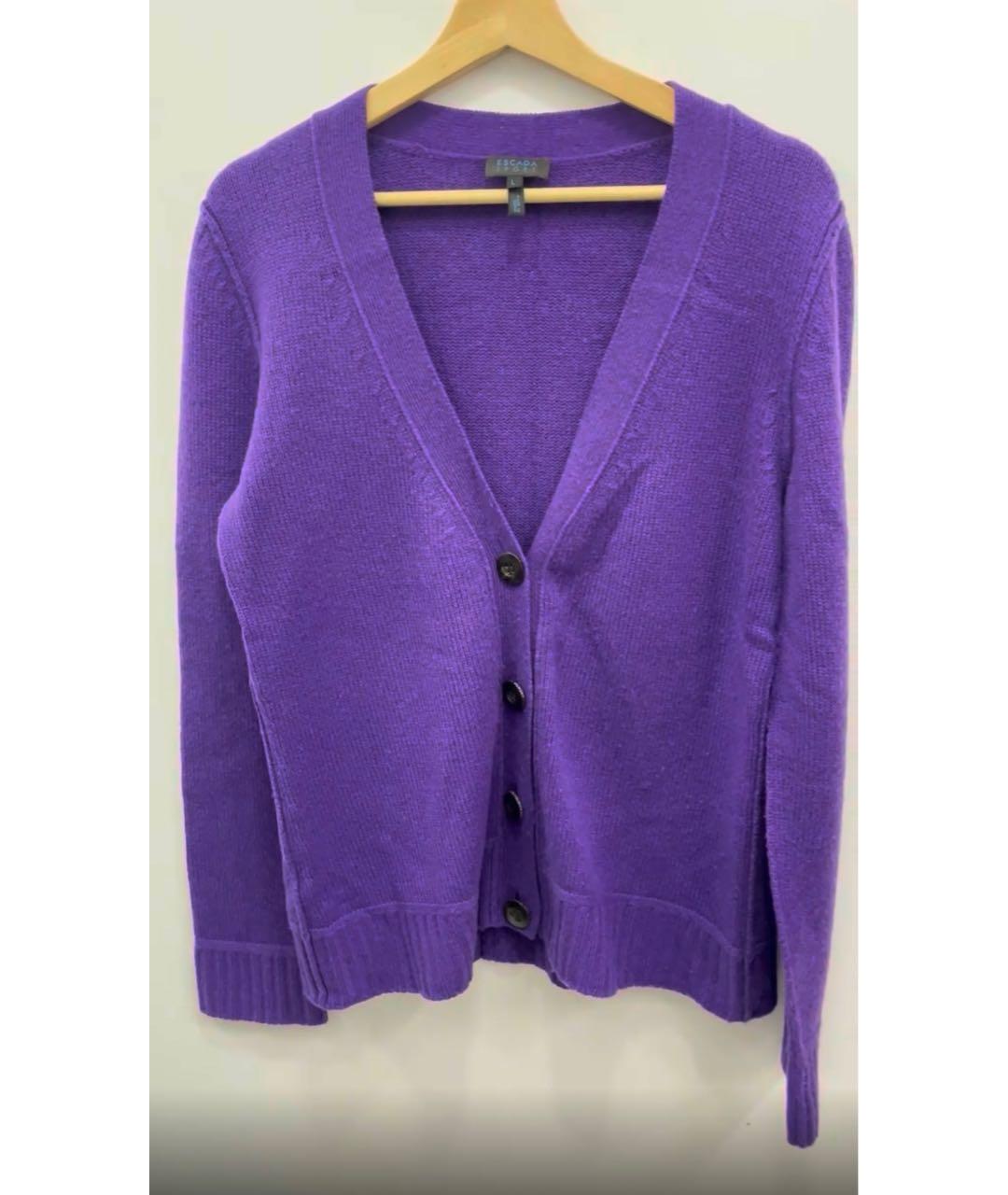 ESCADA Фиолетовый кашемировый кардиган, фото 8