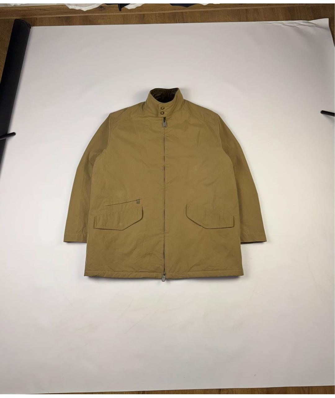 BURBERRY Бежевая хлопковая куртка, фото 9