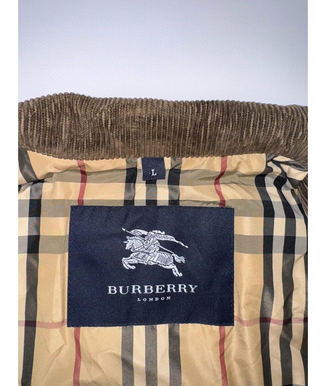 BURBERRY Бежевая хлопковая куртка, фото 4