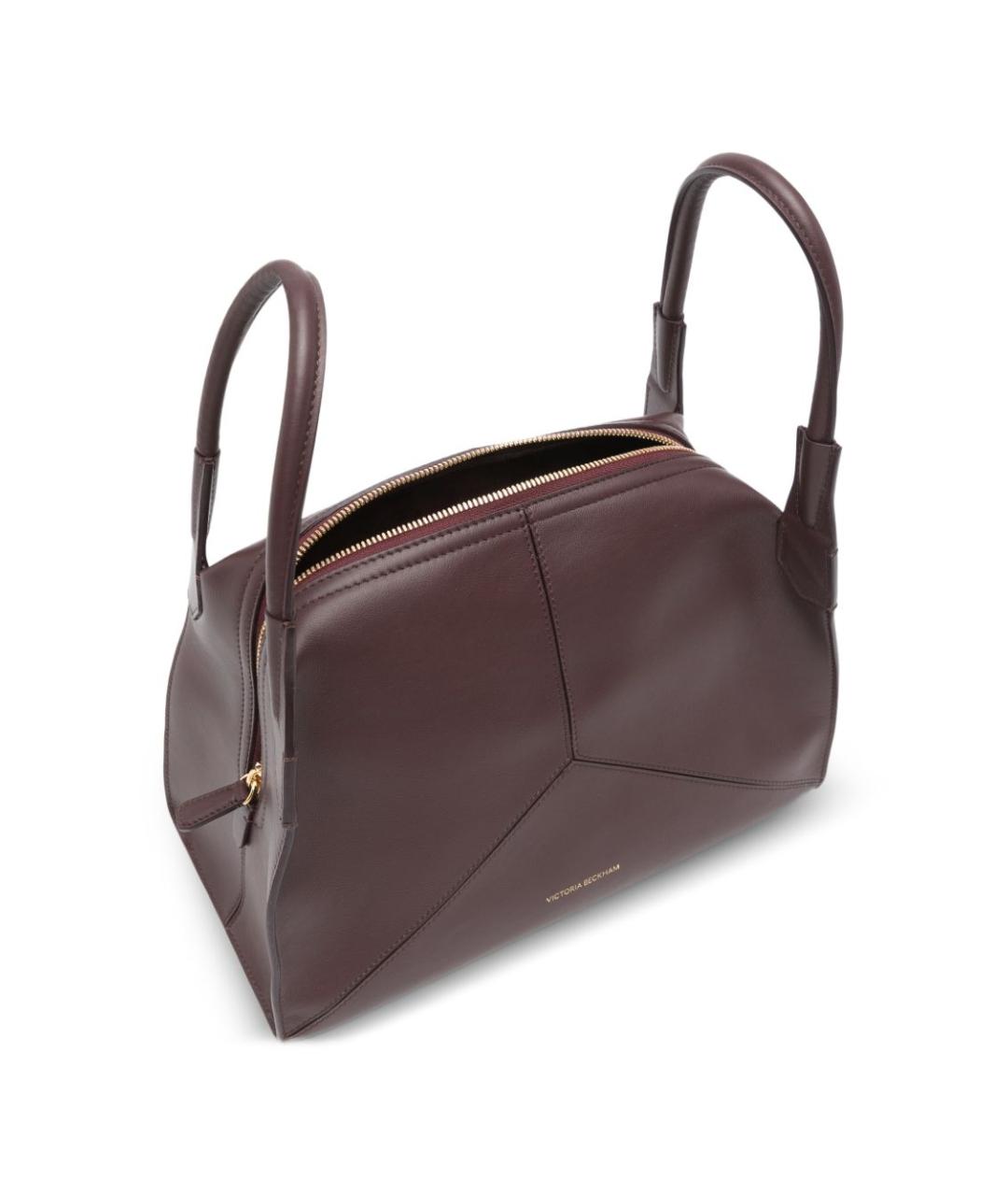 VICTORIA BECKHAM Бордовая кожаная сумка через плечо, фото 5